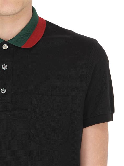 gucci polo web collar replica|gucci polo shirts men.